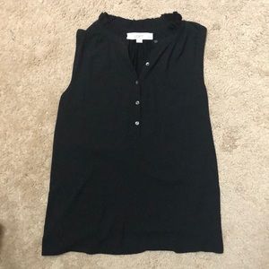 LOFT XXSP Black Sleeveless Top